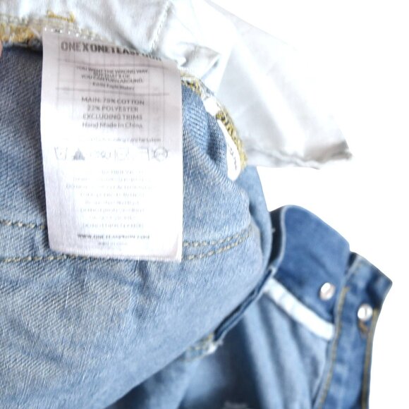OneTeaspoon Bandits Distressed Denim Shorts Sz 24 Cutoff Grunge Y2K - Picture 5 of 10